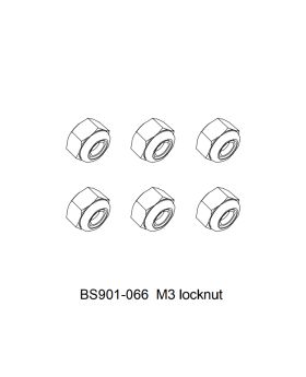 M3 locknut 
