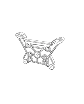 Rear shock absorber frame