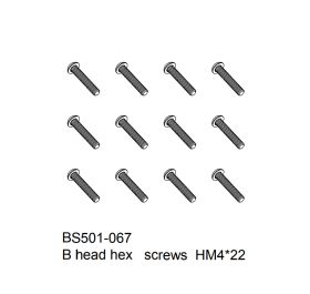 B head hex   screws  HM4x22