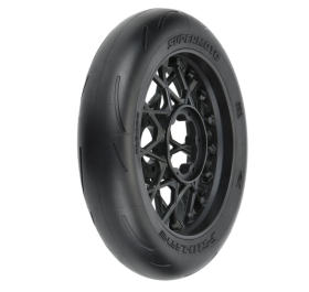 Losi Supermoto Tire Front MTD Black Wheel