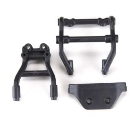 Bumper rear and wheelie bar