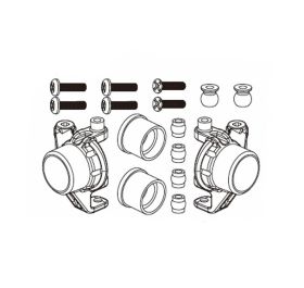 Metal front steering knuckle assembly